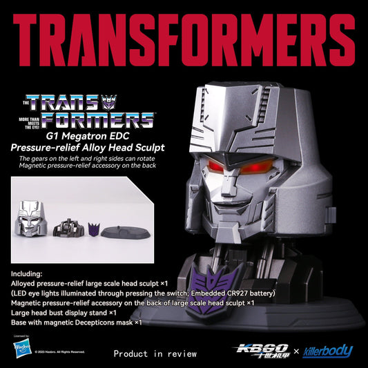 G1 Megatron EDC Pressure-relief Alloy Head Sculpt