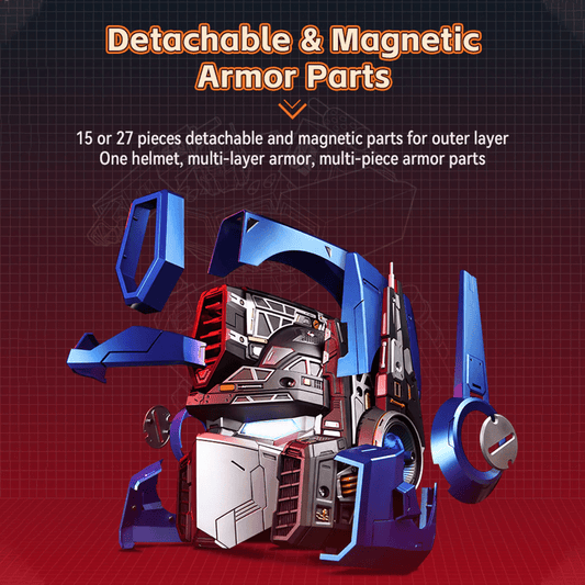 Transformers G1 Optimus Prime Wearable Helmet w/ Detachable Armor Parts(Deluxe Version)