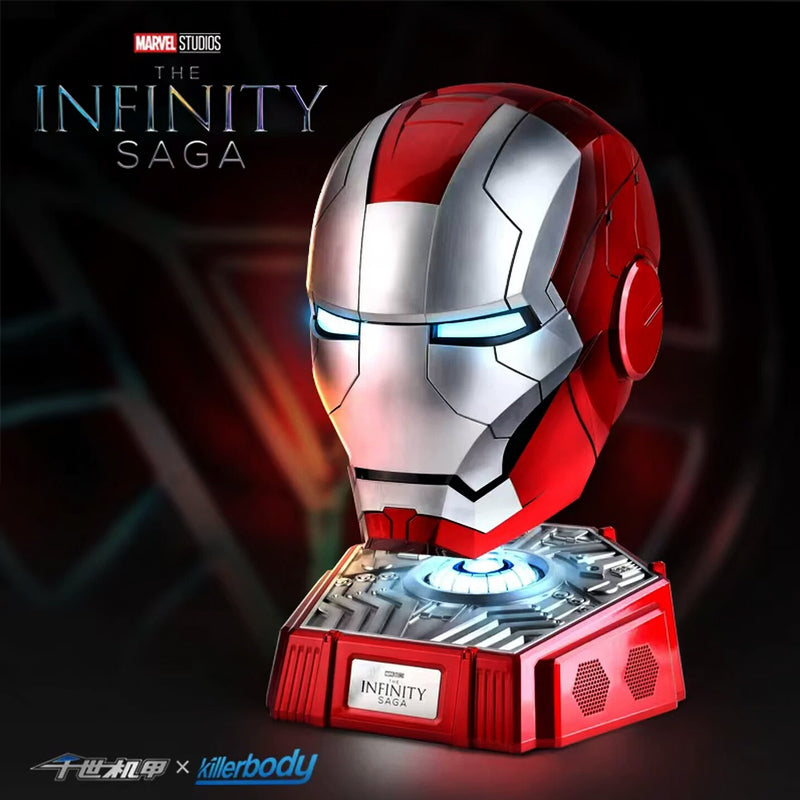 Killerbody 1: 1 Collectible  Iron Man MK5 Wearable Helmet with Bluetooth Speaker stand
