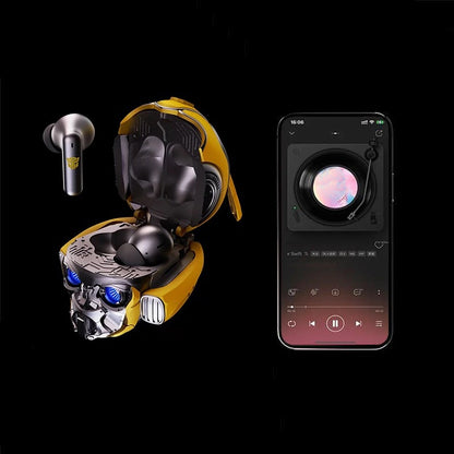Bumblebee Wireless Alloy Bluetooth Headphones - Color:Silver