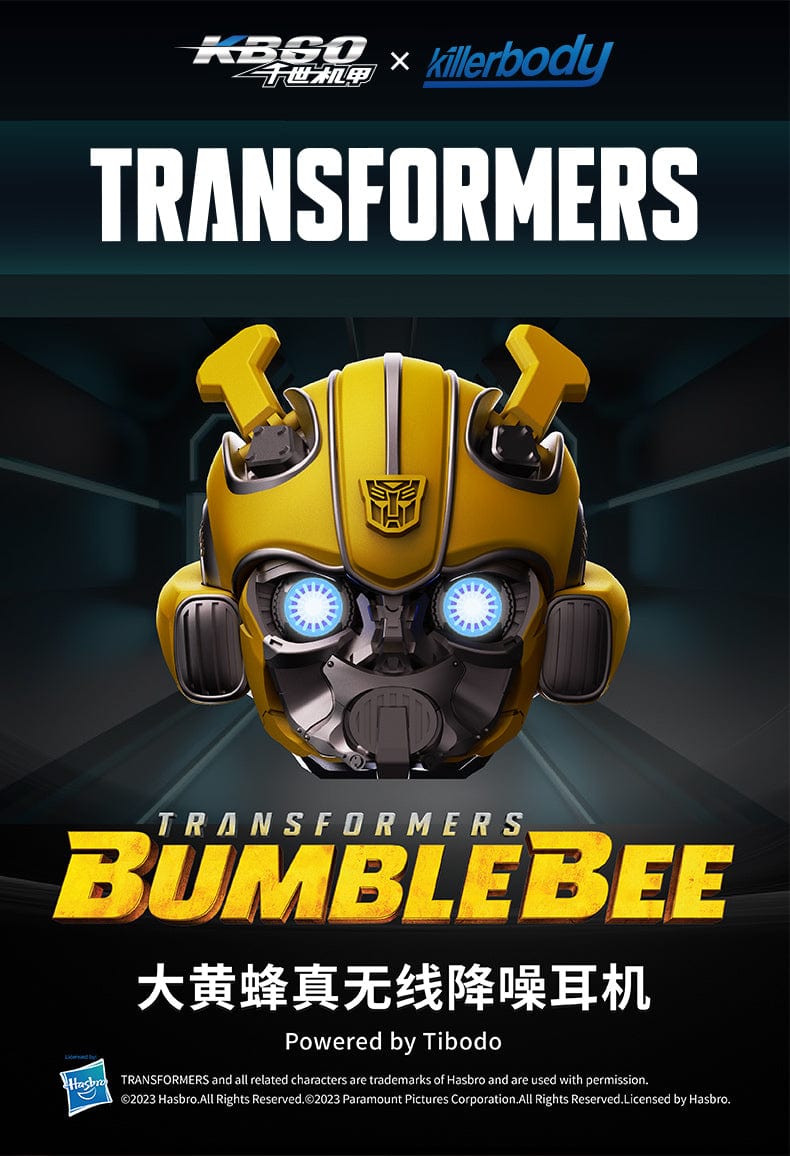 Bumblebee Wireless Alloy Bluetooth Headphones - Color:Silver