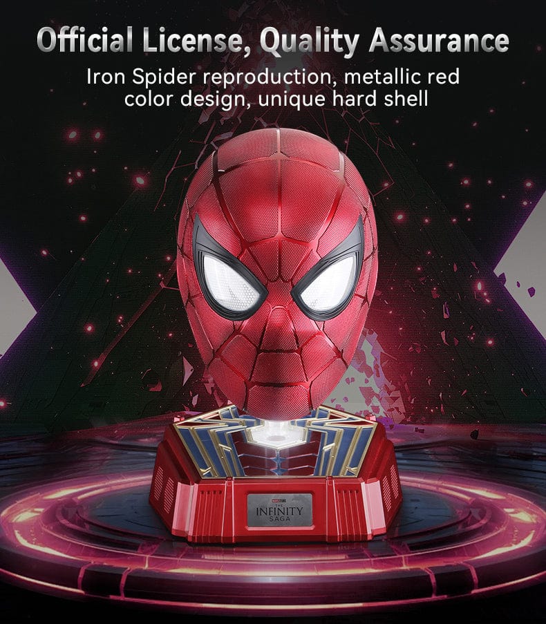 Marvel 1: 1 Collectible Iron Spider Man Wearable Helmet