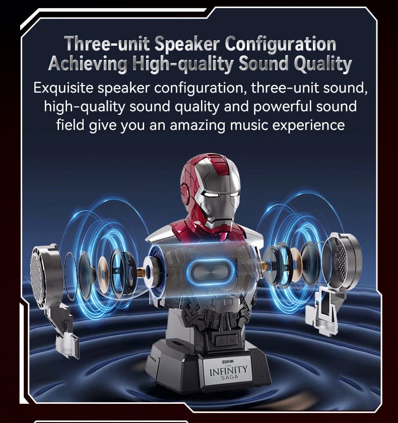 Killerbody Mk5 Pressure-relief Bust Bluetooth Speaker Portable Bluetooth Speaker with Stereo Sound, 4-Hour Playtime, Wireless Stereo Pairing, Speaker for Home, Outdoors, Travel