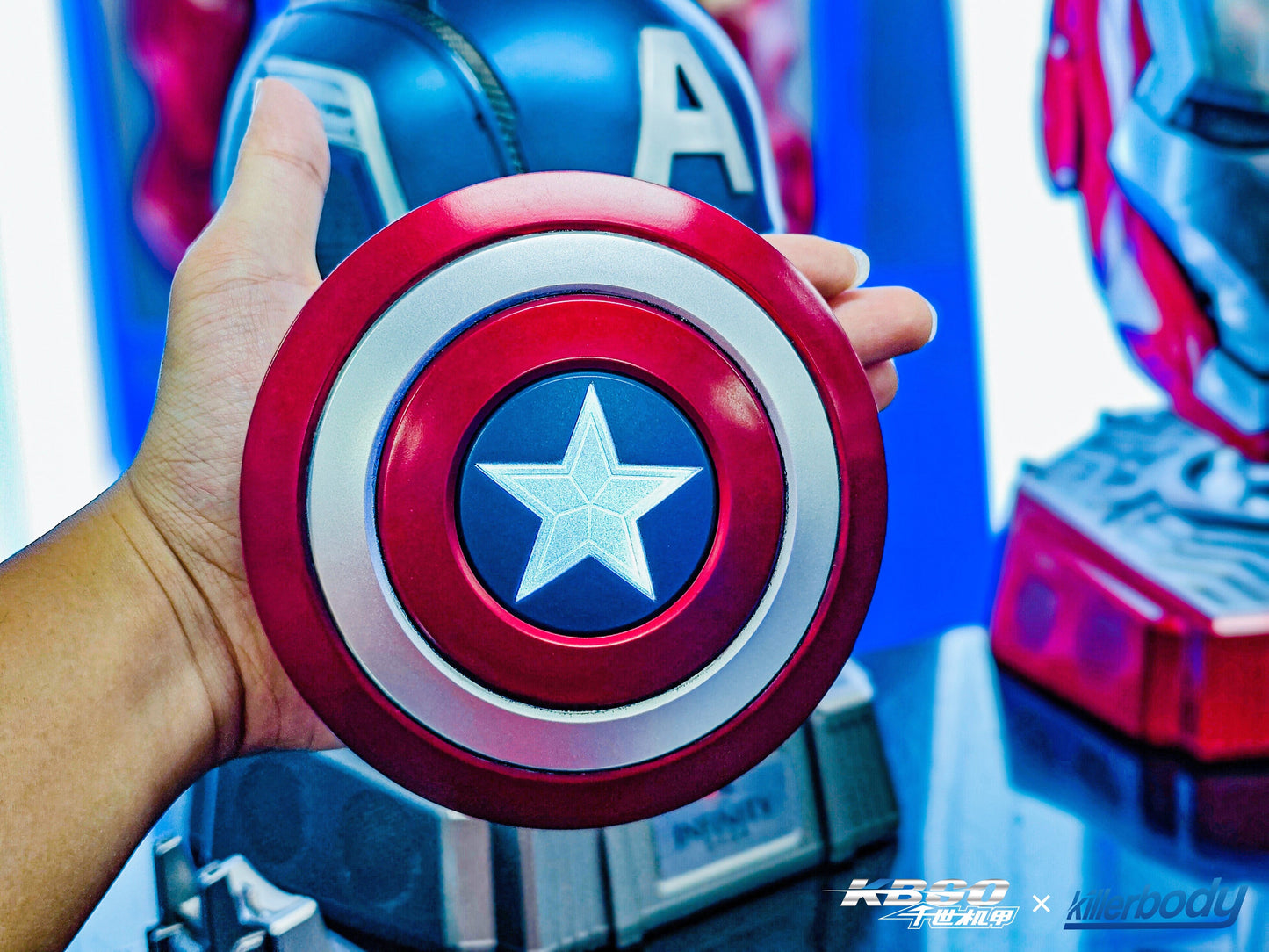 Collectible Captain America Pressure-relief Shield w/ Bluetooth Speaker