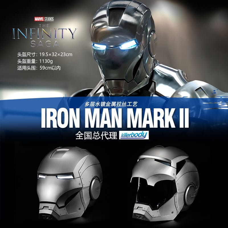 Killerbody 1: 1 Collectible Bluetooth Speaker Iron Man MK2 Wearable Helmet