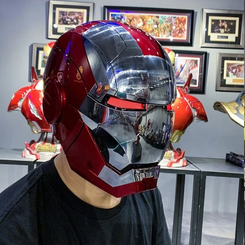 Killerbody 1: 1 Collectible  Iron Man MK5 Wearable Helmet with Bluetooth Speaker stand
