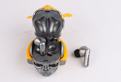 Alloy Bumblebee Bluetooth Earphones- Grey Wireless Earbuds