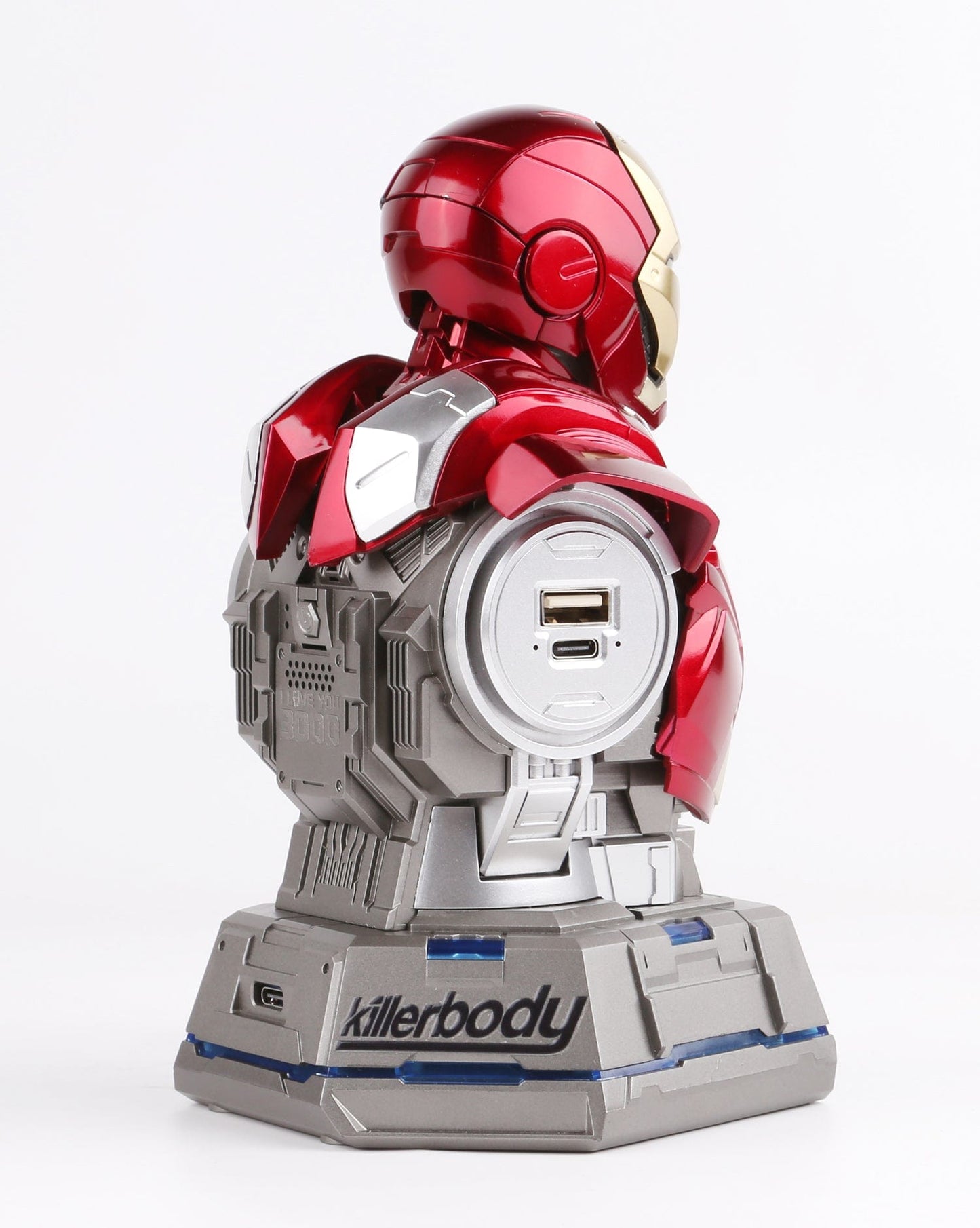 Killerbody Iron Man MK3 Bust Charging Station 3 in 1 Charger Stand
