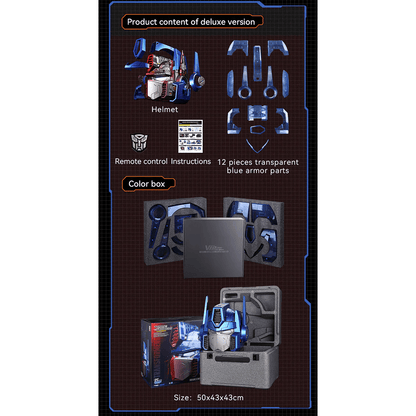Transformers G1 Optimus Prime Wearable Helmet w/ Detachable Armor Parts（Deluxe Version）