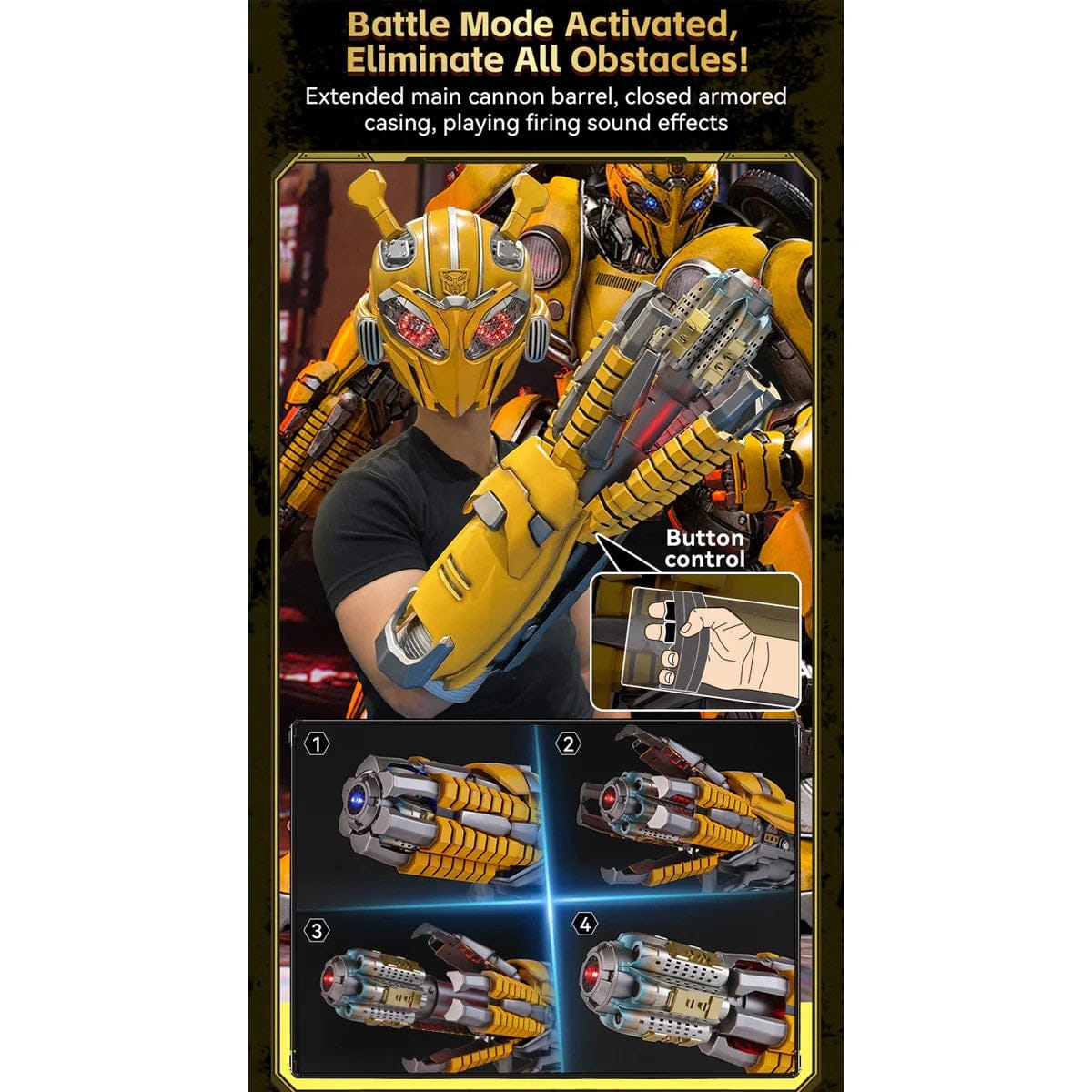 TRANSFORMERS Bumblebee Wearable Blaster With Helmet