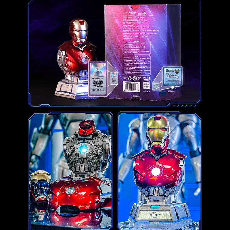 Killerbody Iron Man MK3 Bust Charging Station 3 in 1 Charger Stand